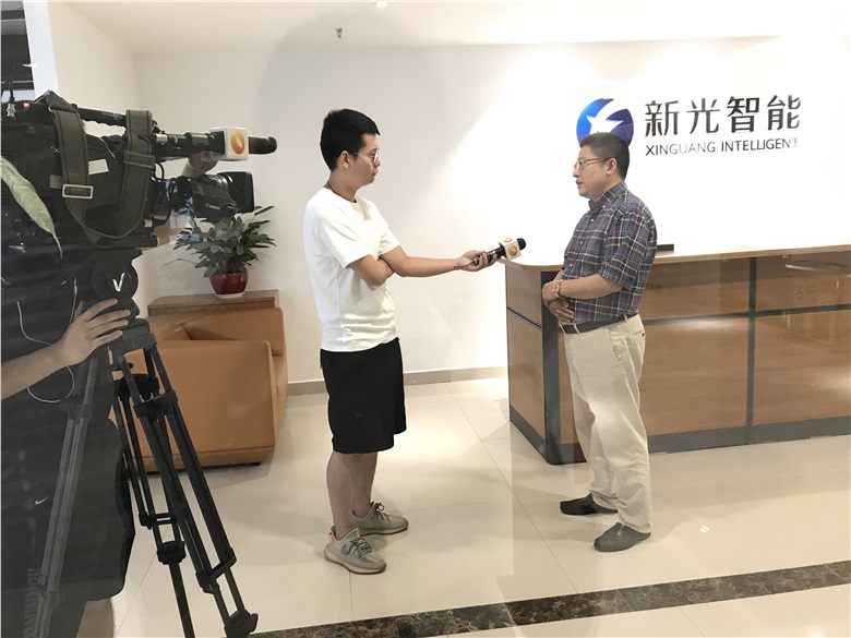 新光智能接受湖南卫视智能井盖专题采访